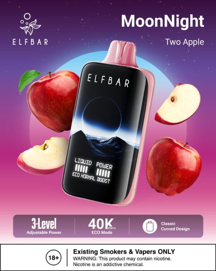 ELF BAR MOON NIGHT 40000 TWO APPLE 2